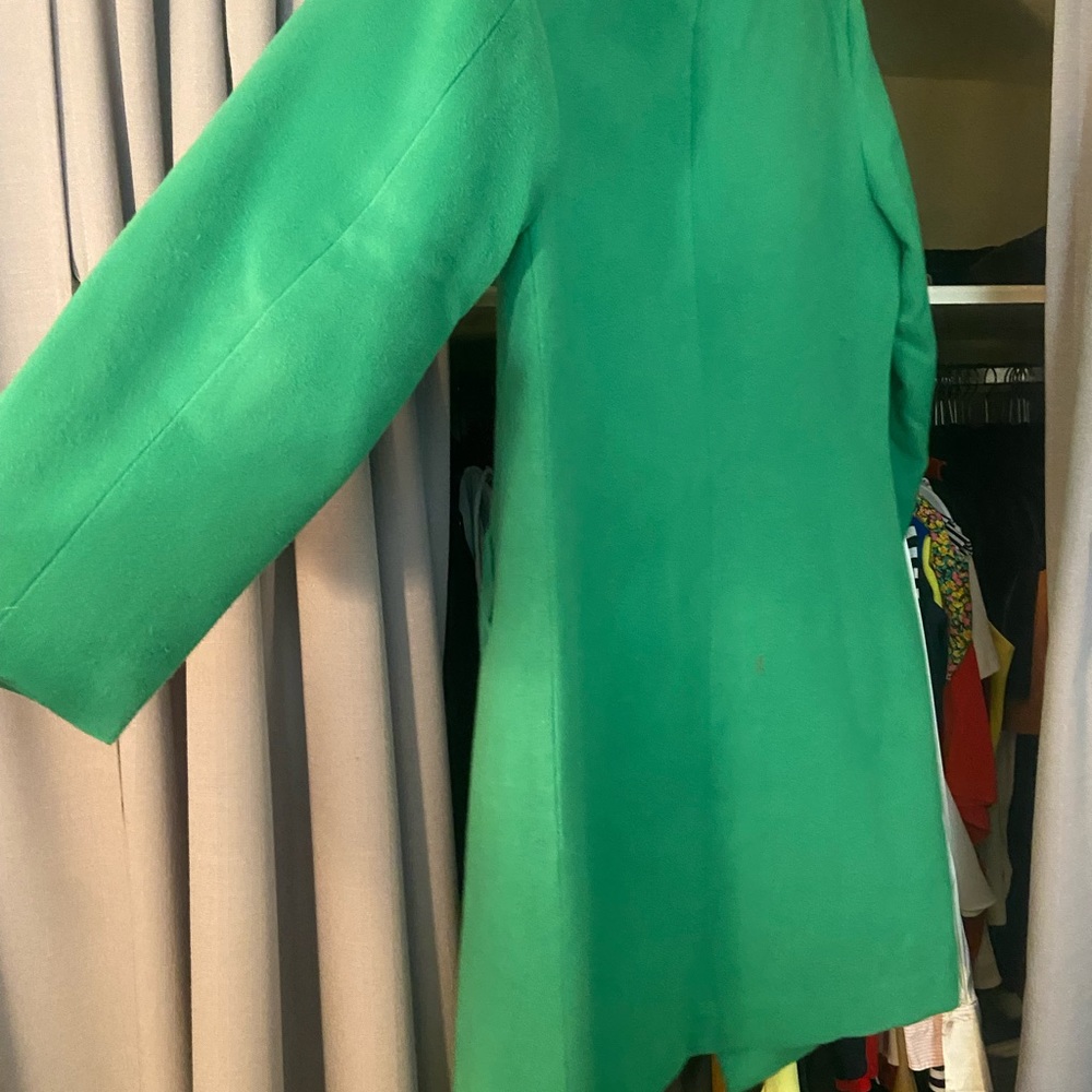 Green peacoat